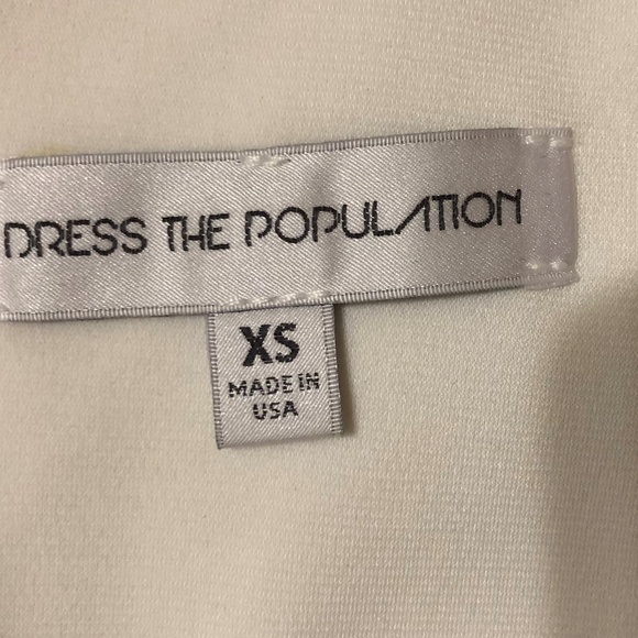 DRESS THE POPULATION MARLENE EMBROIDERED Sz XS - Picture 5 of 9